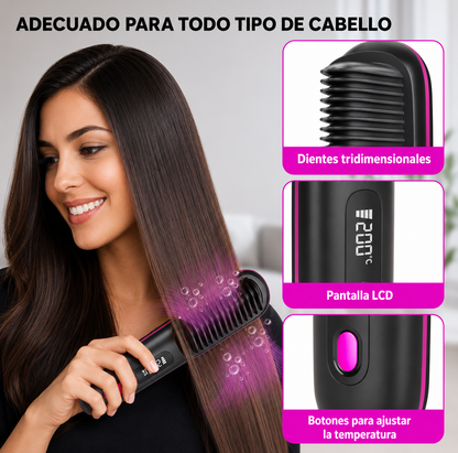Silea™ Cepillo Alisador Portátil | Pelo Liso en Segundos