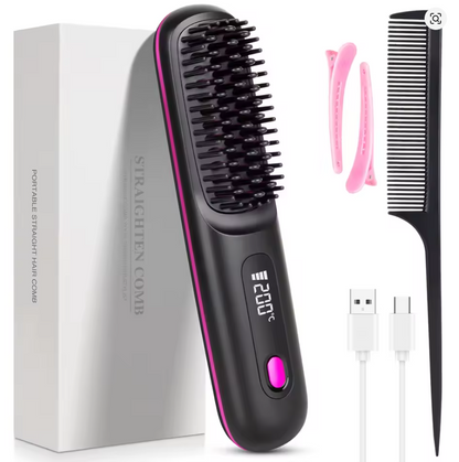 Silea™ Cepillo Alisador Portátil | Pelo Liso en Segundos